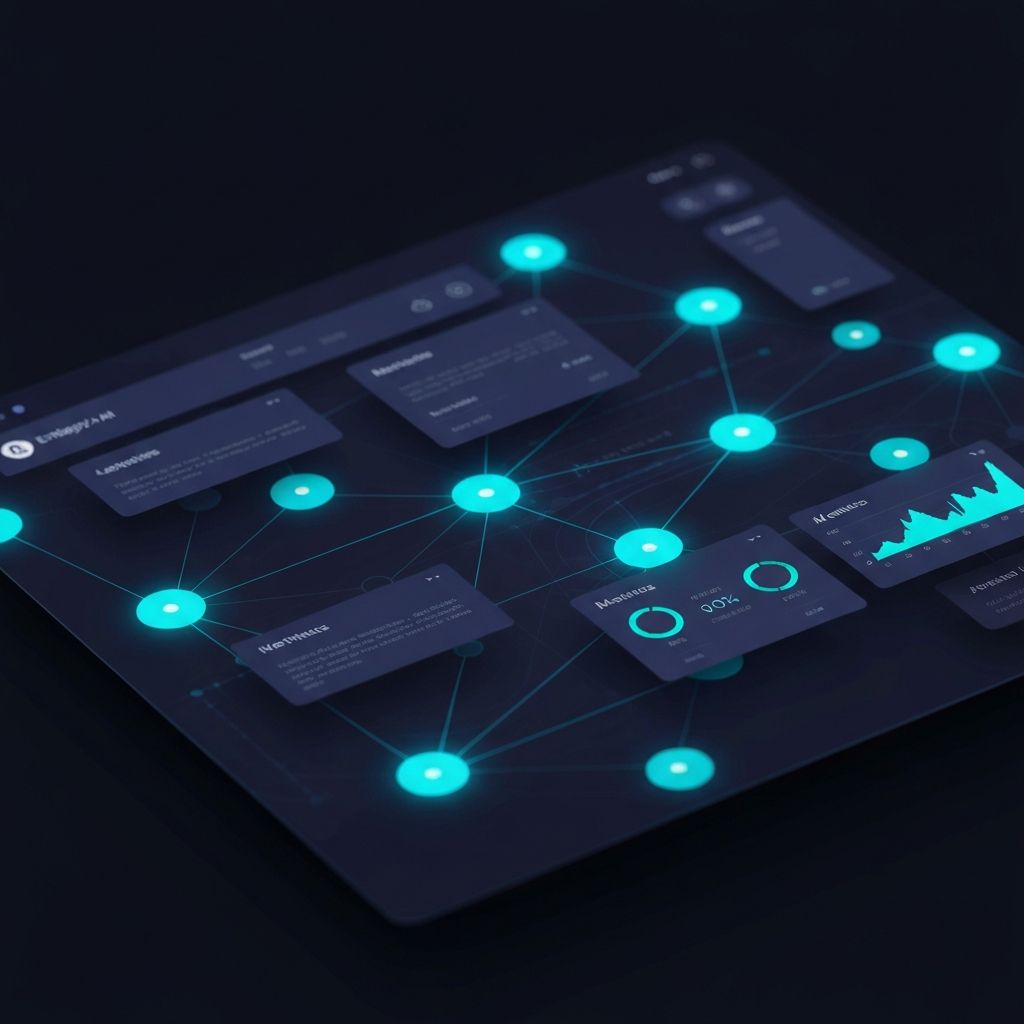 Derived Mind Technologies enterprise dashboard showing AI automation workflows